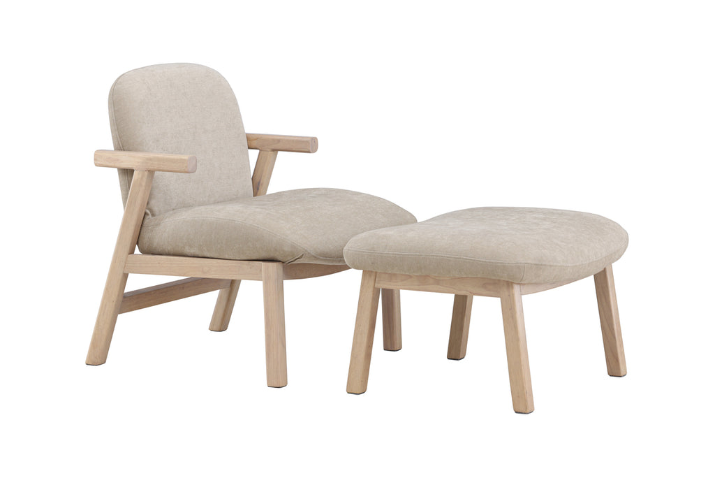 Rile Ottoman + Fåtöljer Beige