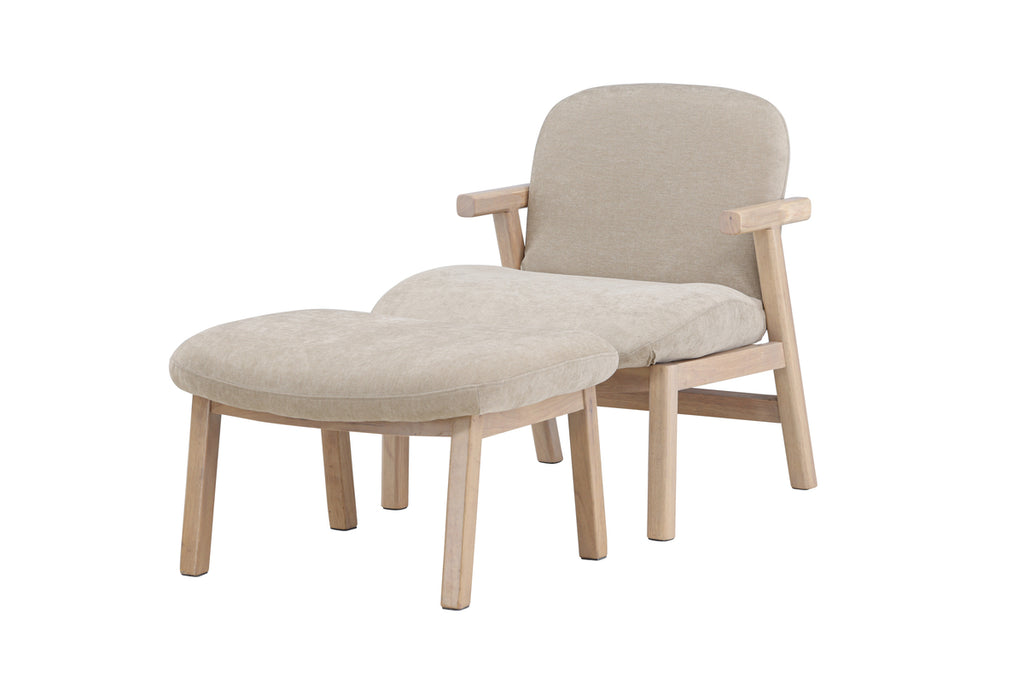 Rile Ottoman + Fåtöljer Beige