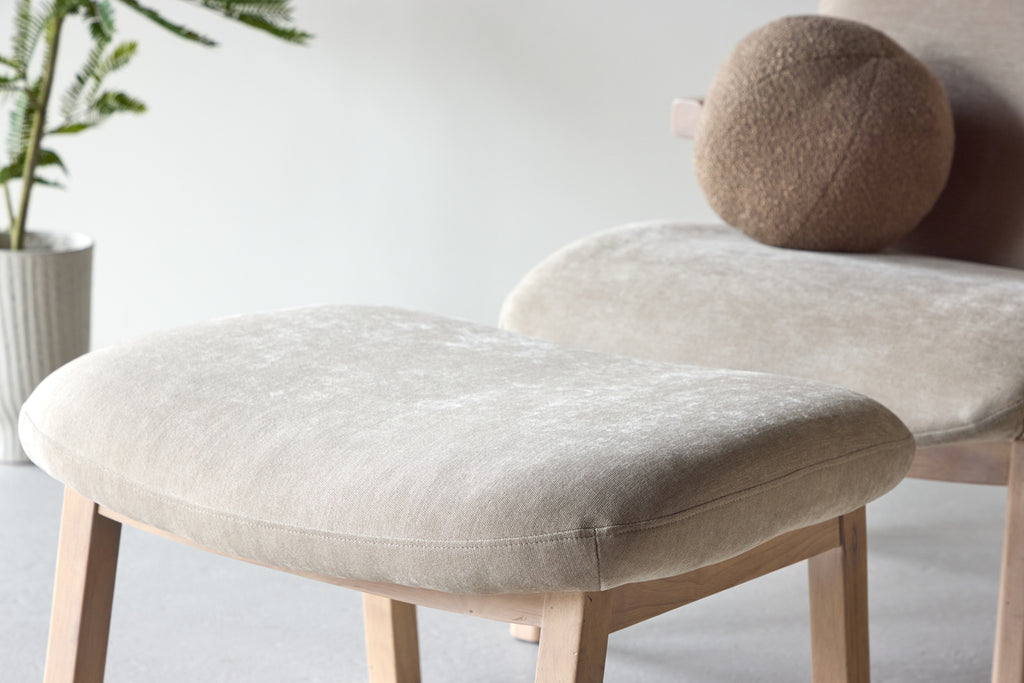 Rile Ottoman + Fåtöljer Beige