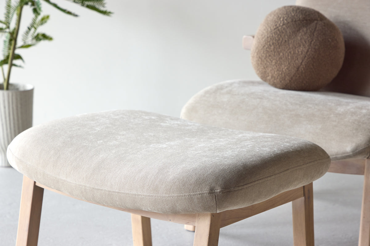 Rile Ottoman + Fåtöljer Beige