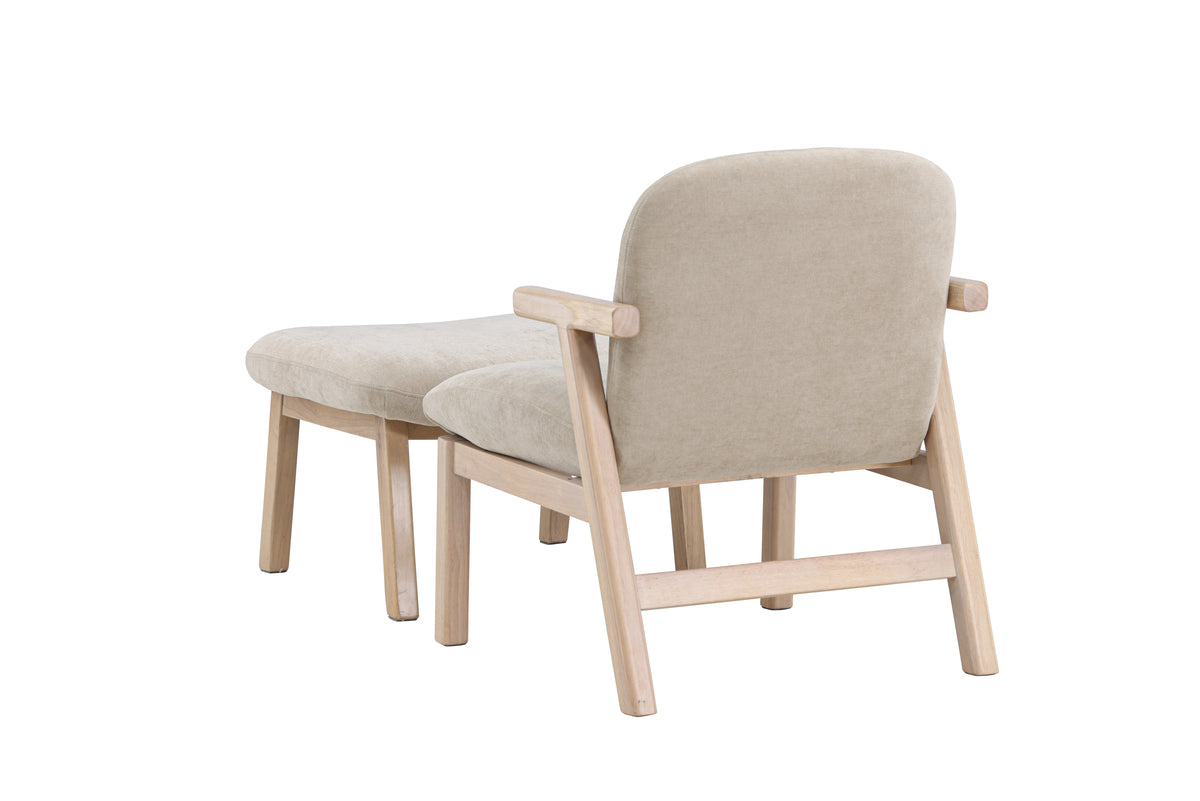 Rile Ottoman + Fåtöljer Beige