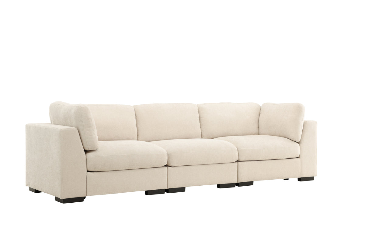 Salerno 3-sits soffa Beige