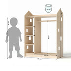Offener Kinderkleiderschrank in Form eines Hauses BusyKids – BusyKids