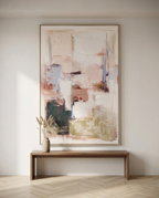 Inez Canvas Tavla med Handmålade Detaljer – 150x100 cm