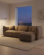 Noor Lounge Soffa i Brun – Högerdivan