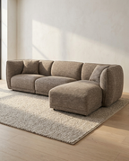 Noor Lounge Soffa i Brun – Högerdivan