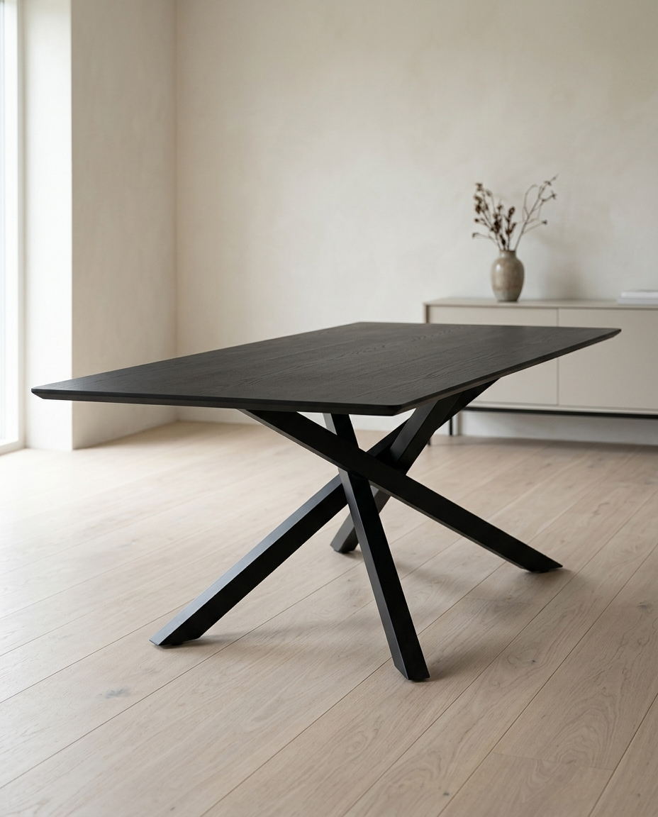 Piazza Matbord – 180x90 Svart
