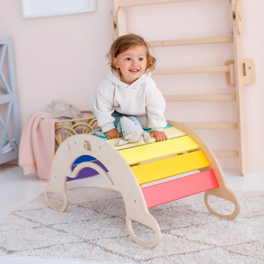 Balancewippe/Rocker Schaukel – Regenbogenfarben – BusyKids
