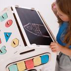 BusyHus VIT – sensoriskt aktivitetshus med 30 lekmoment – BusyKids