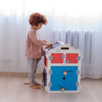 BusyHus VIT – sensoriskt aktivitetshus med 30 lekmoment – BusyKids