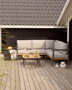 Comillas Hörn-loungegrupp – Gråbeige