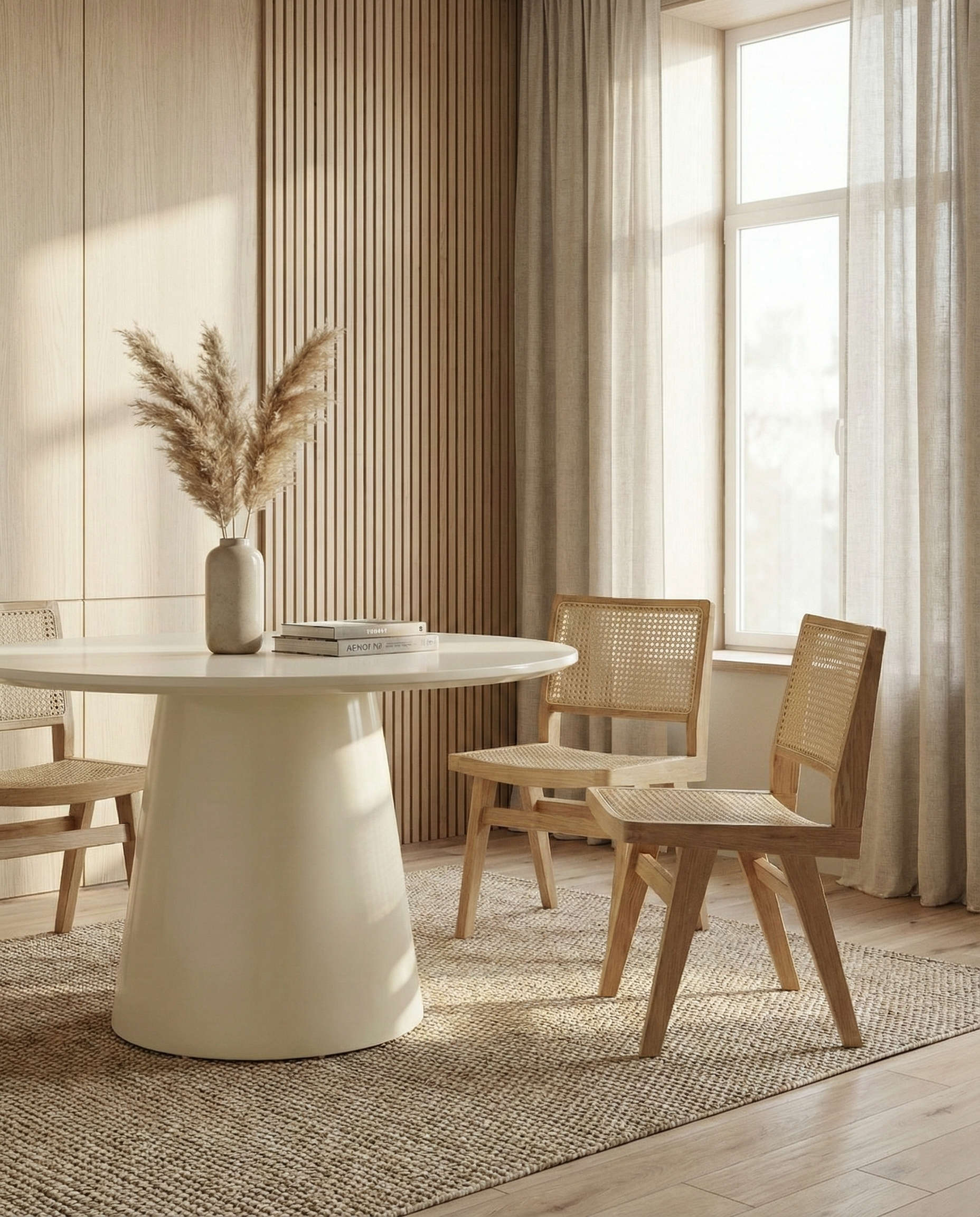 Lanzo Runt Matbord Ø120 Beige