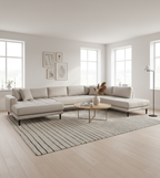 Lido U-soffa Open End – Stone