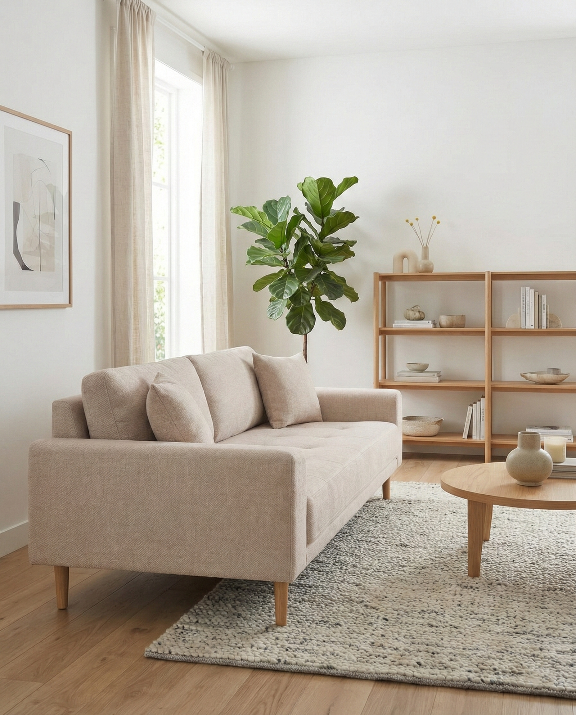 Lido 3-sitssoffa – Sand