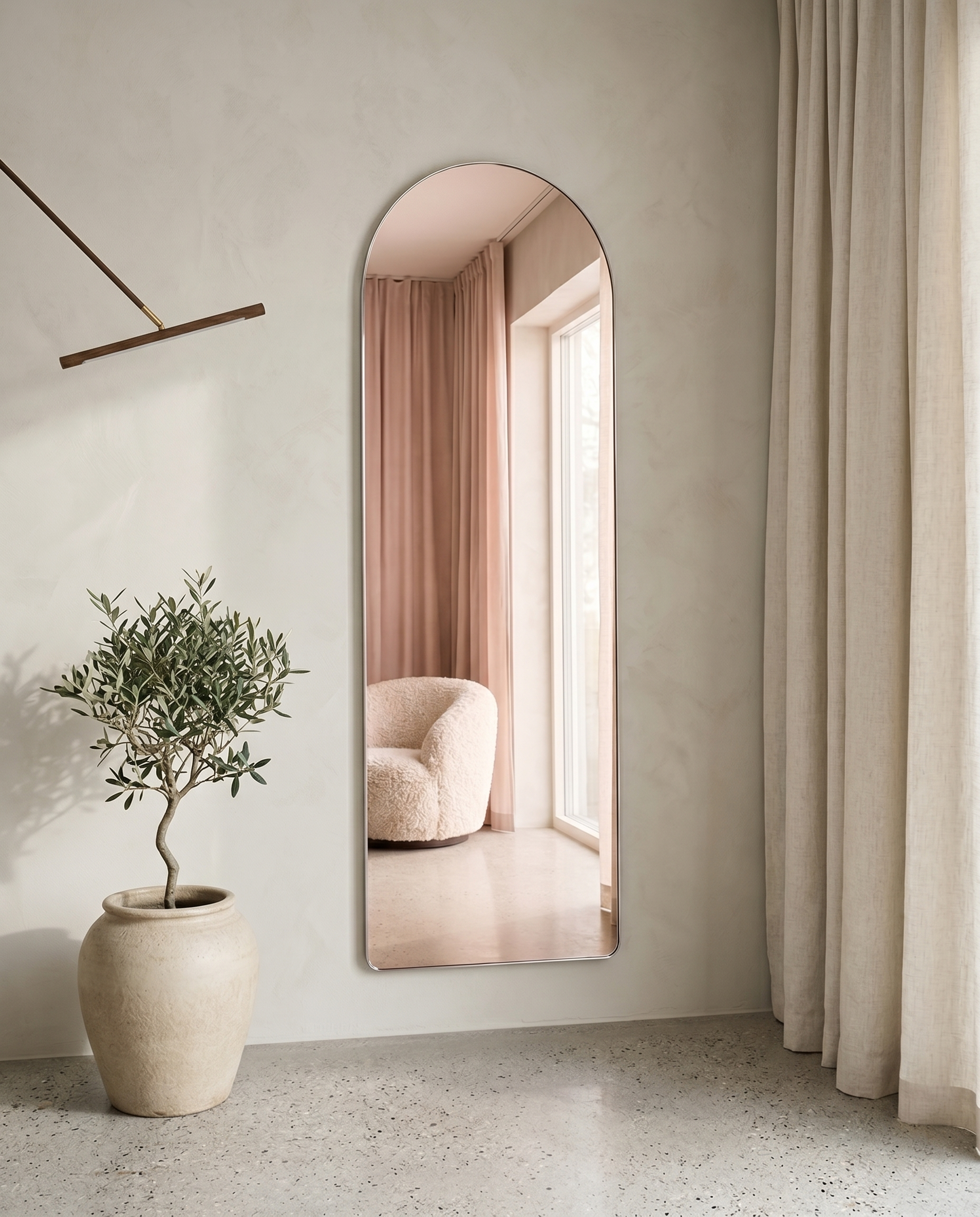 Sarasota Rosegold spegel 193x66