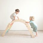 Flexi-Klettergerüst für Kinder - Set L – Regenbogenfarben – BusyKids