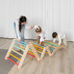 Flexi-Klettergerüst für Kinder - Set L – Regenbogenfarben – BusyKids