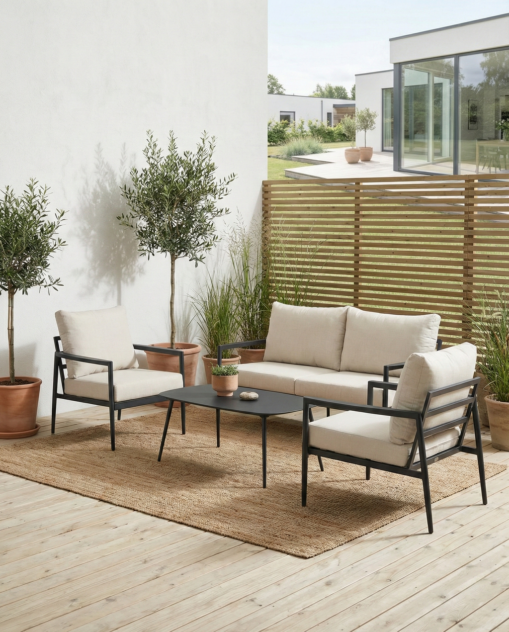 Taromina Lounge Set Svart