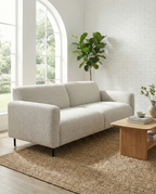 Salvador 3-sits Soffa – Bouclé, Ljusgrå