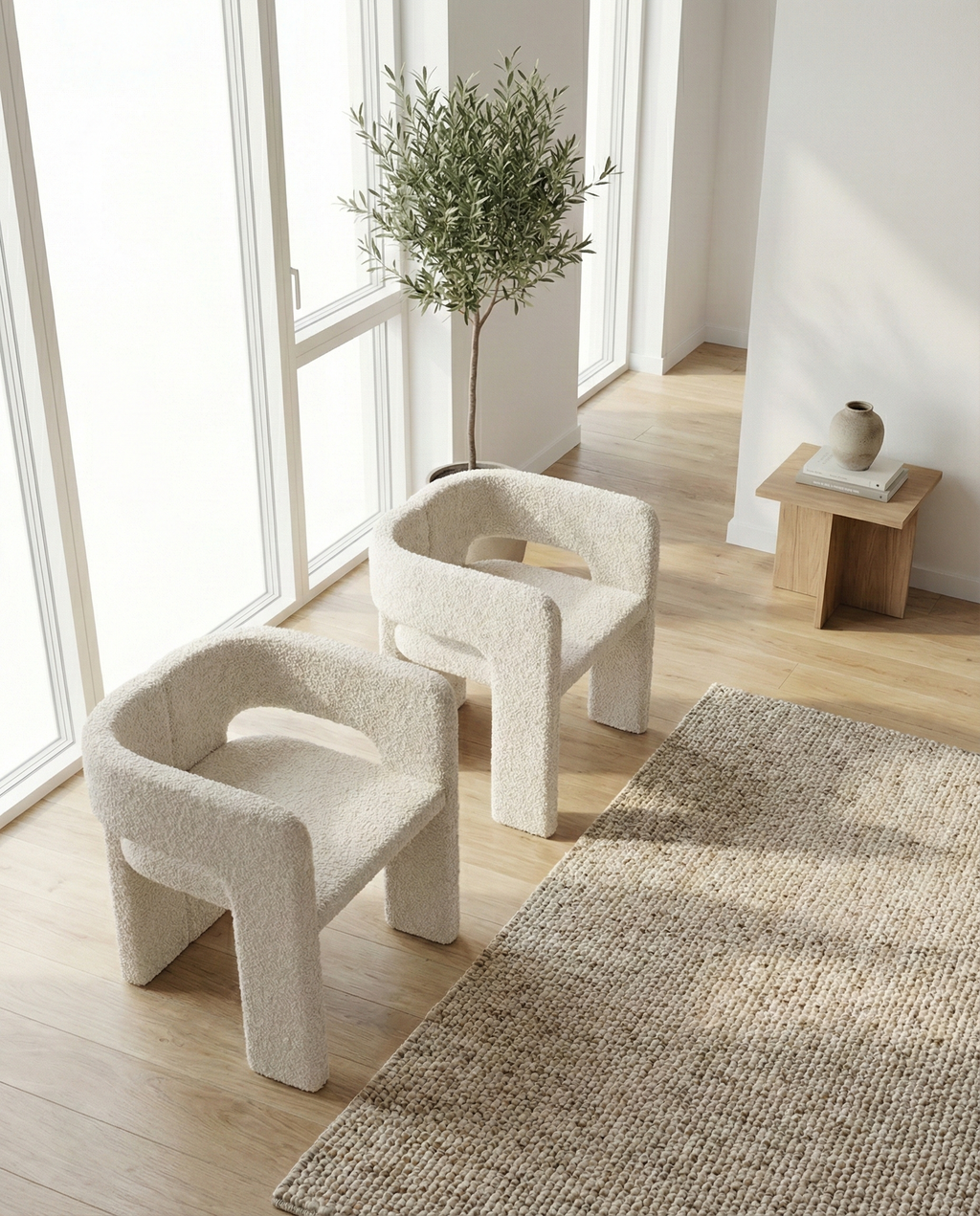 2-pack Kristin Matstolar Vit