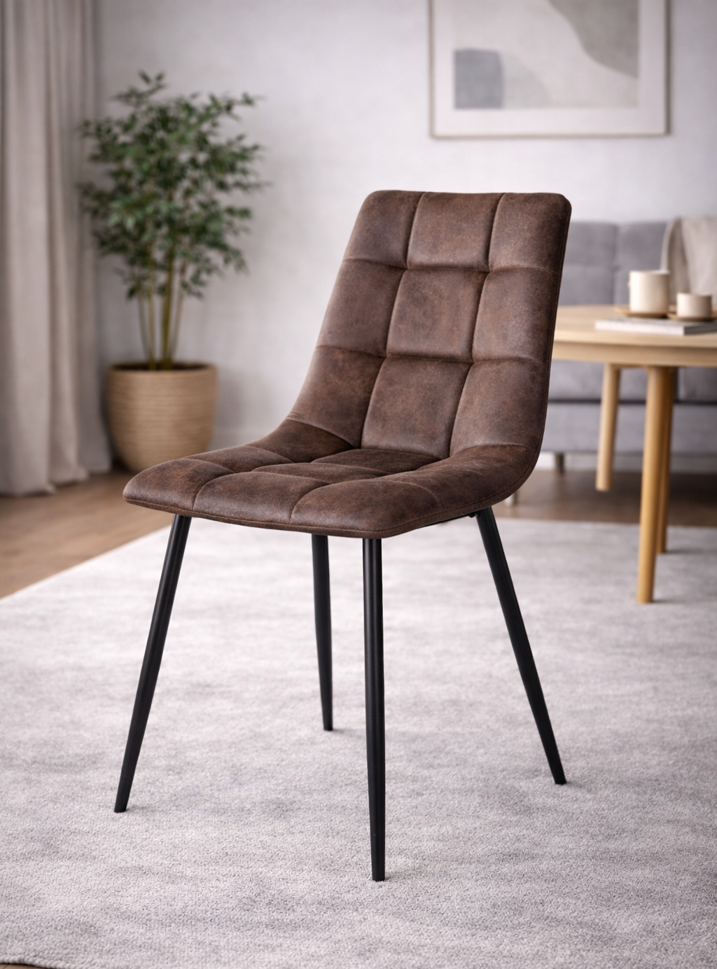 Middelfart Matstol – Mörkbrun Sammet