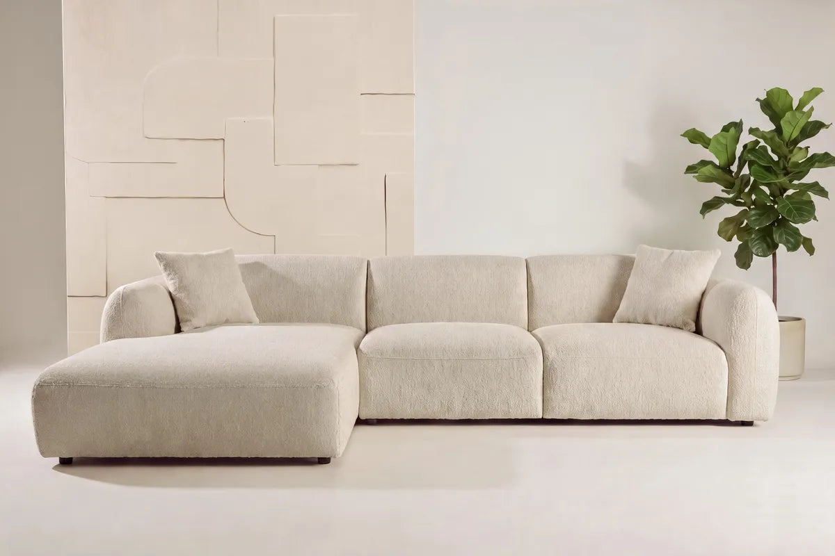 Leia Schäslongsoffa – Beige