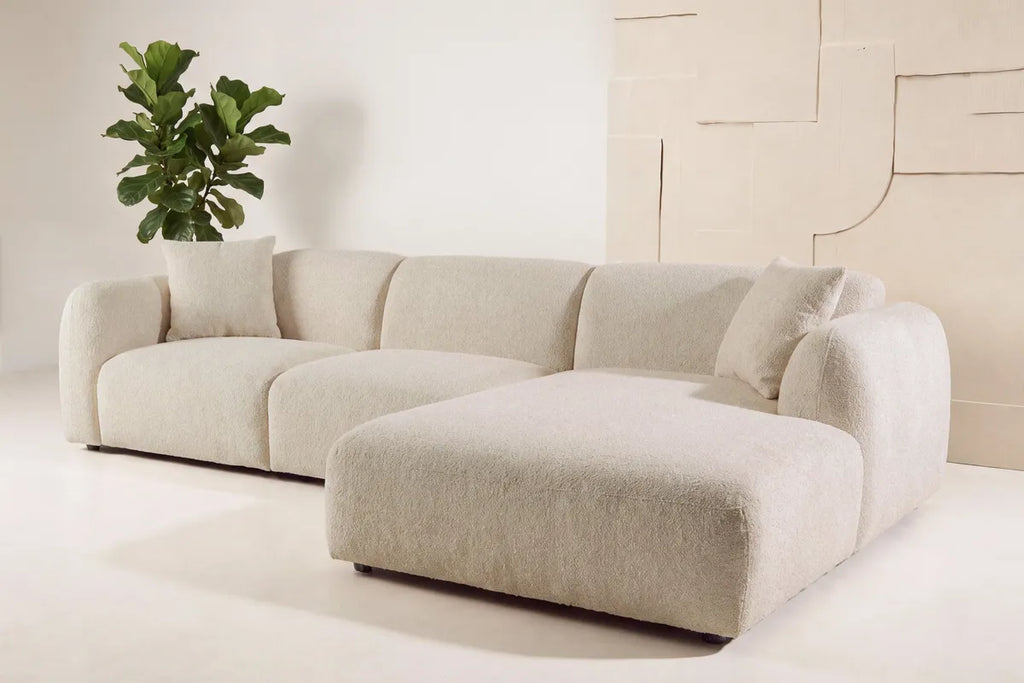 Leia Schäslongsoffa – Beige