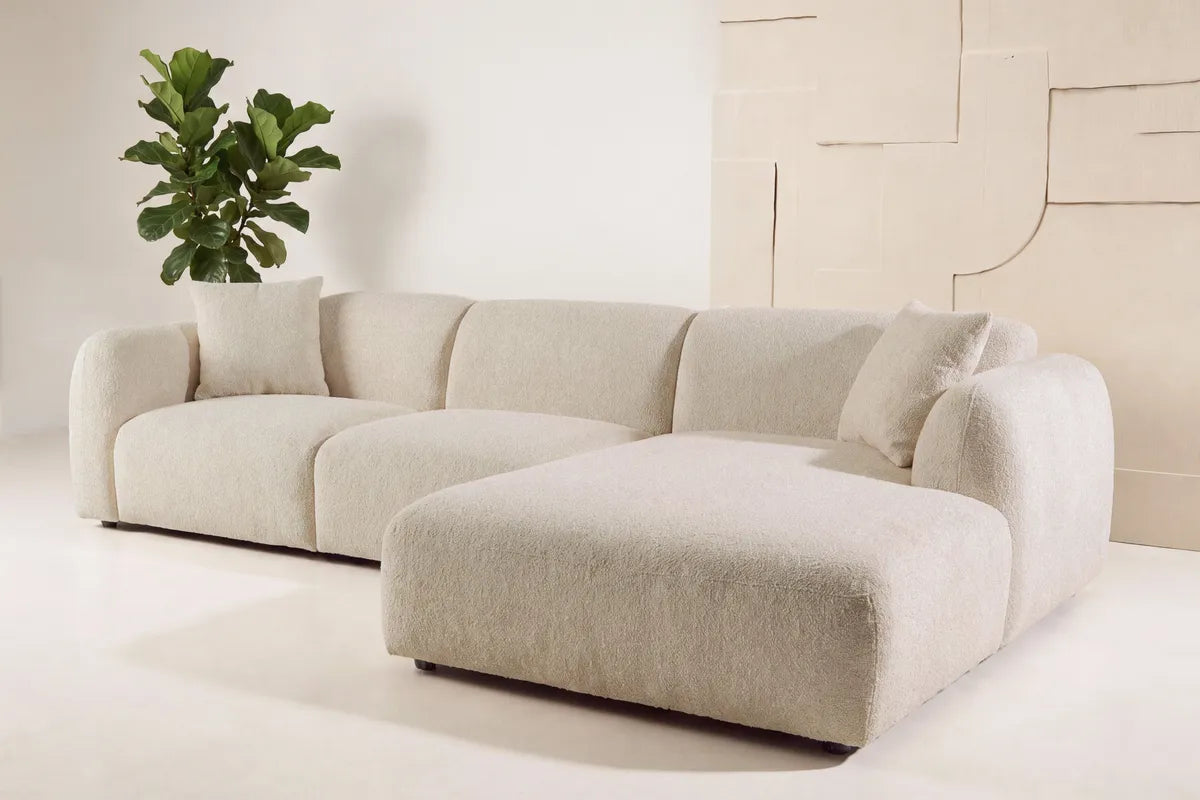 Leia Schäslongsoffa – Beige