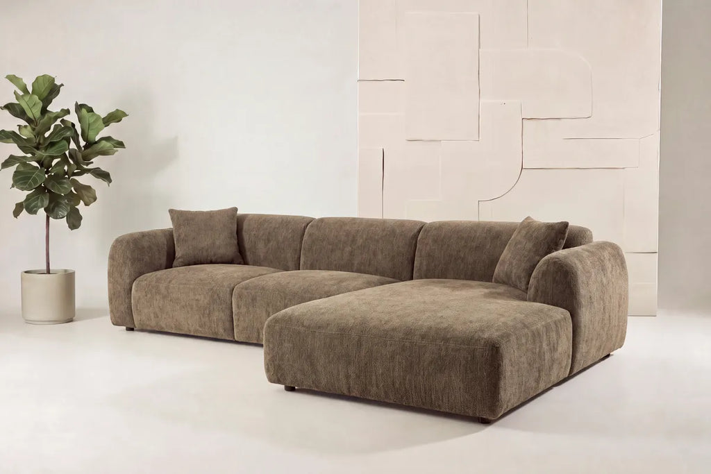Leia Schäslongsoffa – Brun