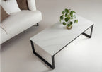 Estelle Soffbord 120x60 – Vit Marmor