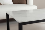 Estelle Soffbord 120x60 – Vit Marmor