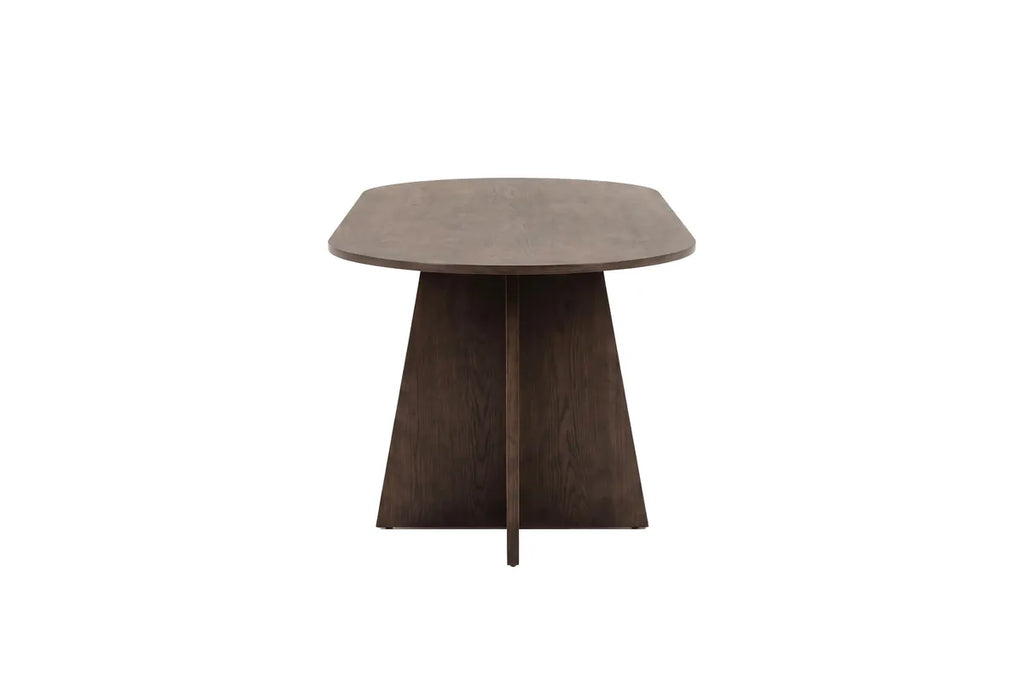 Bootcut Ovalt Matbord 200x100 – Mocca