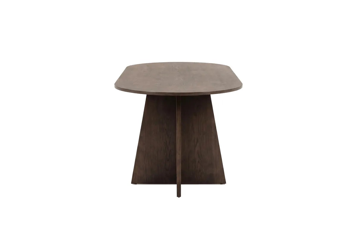 Bootcut Ovalt Matbord 200x100 – Mocca