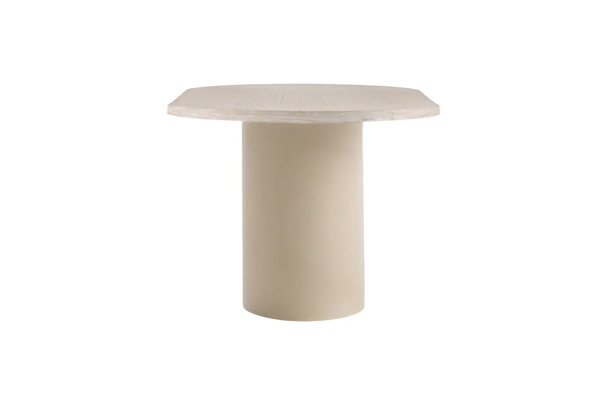 Narvik Ovala Matbord 200x100 - Beige/Travertinlook