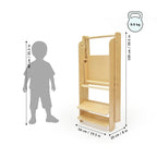 Zusammenklappbarer Lernturm – Purpurrot – BusyKids