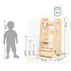 Wachsender Lernturm 3-in-1 - XL – natur – BusyKids