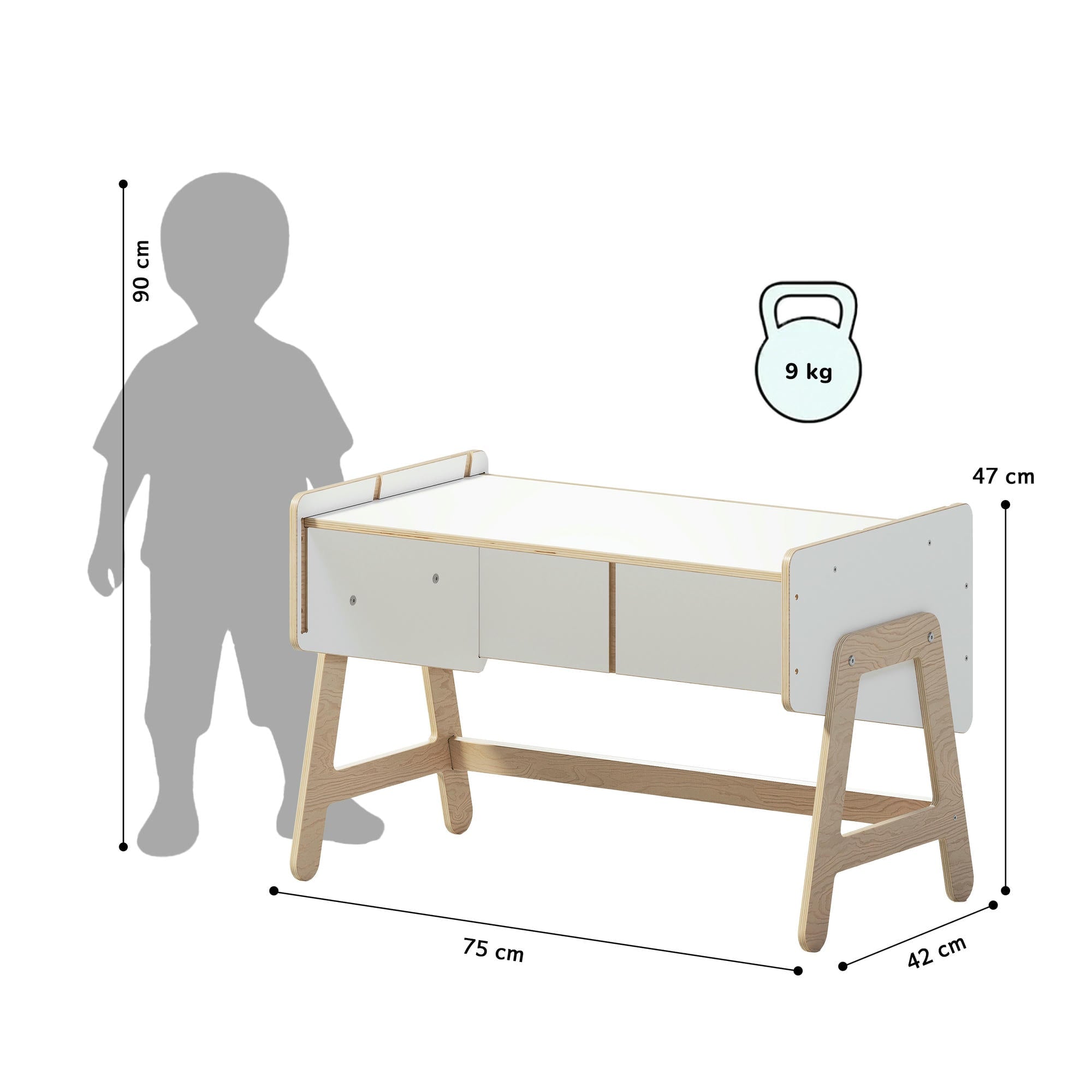 Spielzeugregal / Tisch LILU – BusyKids