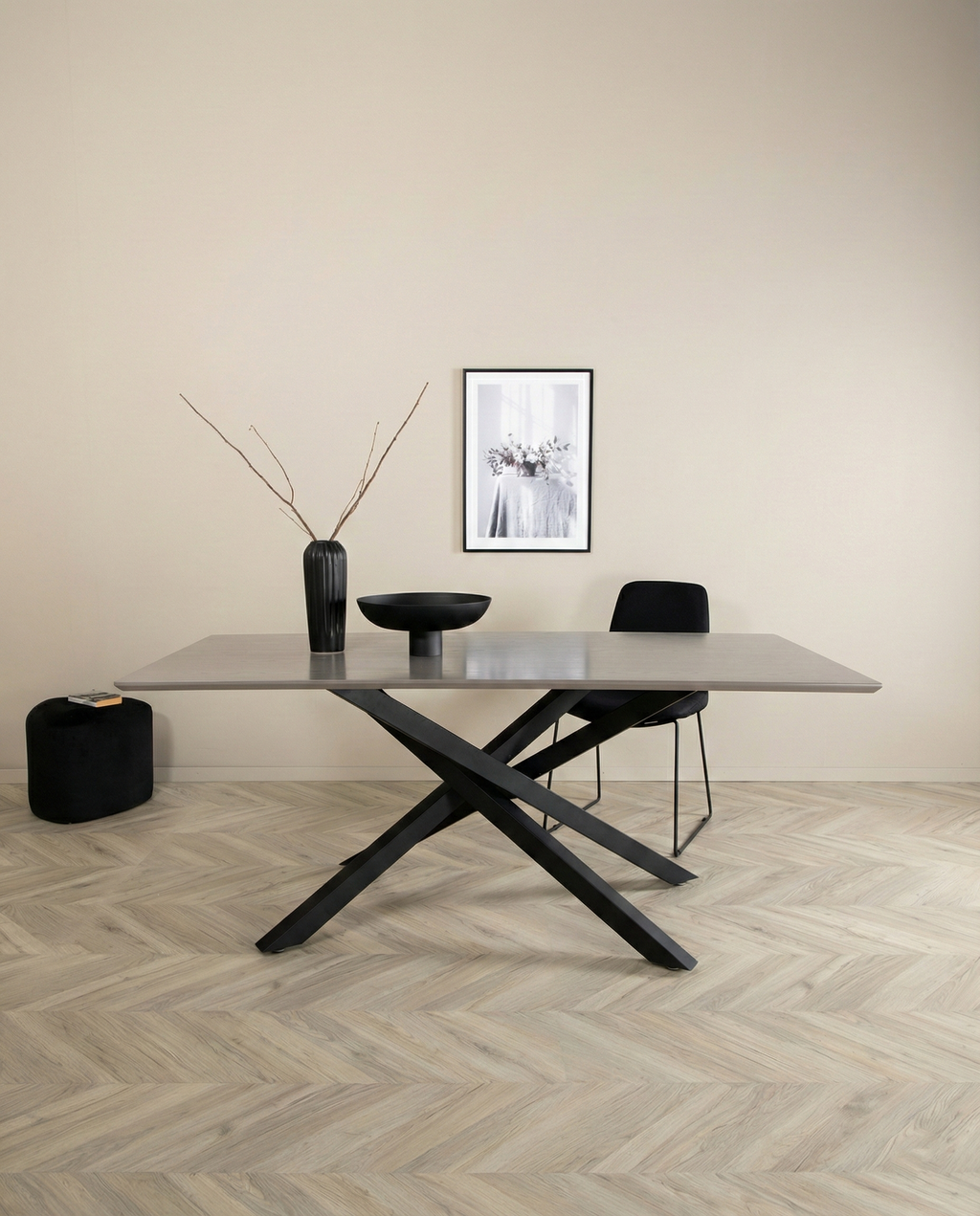 Piazza Rektangulära Matbord 180 x 90 Svart