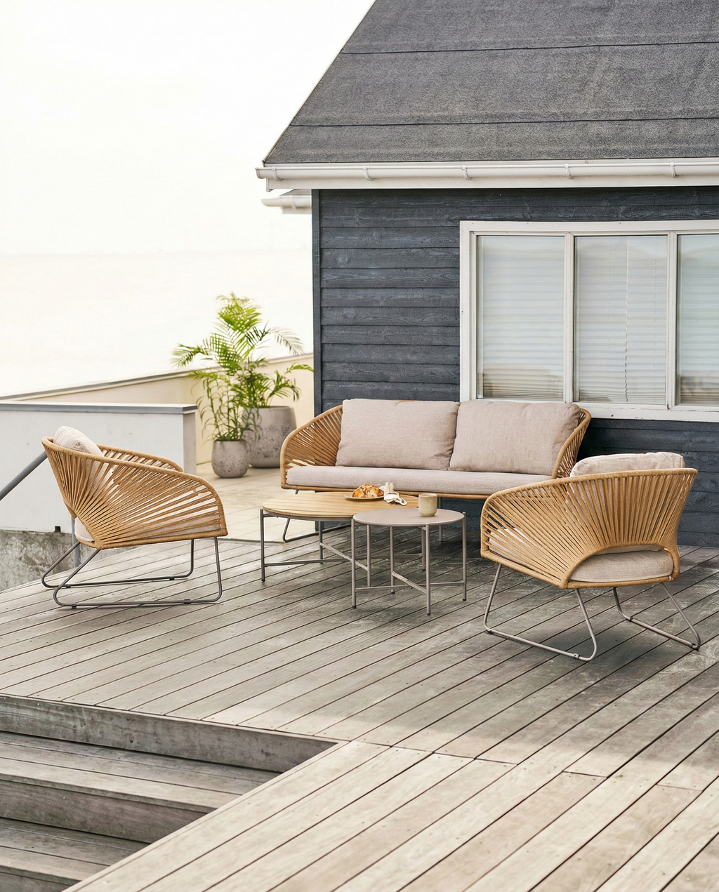 Novella Loungegrupp – Beige / Sand